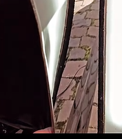 Antes do reparo sem pintura em quina de Camaro em Caxias do Sul